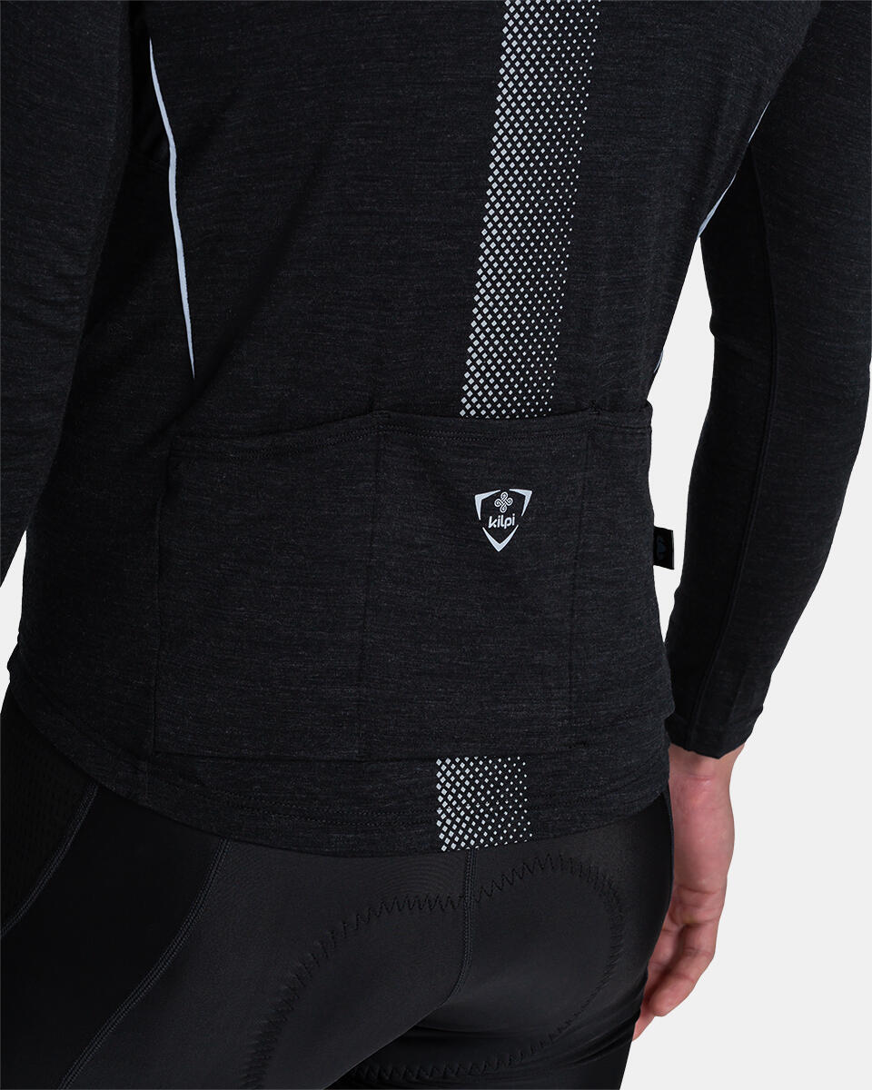 Maillot cyclisme homme Kilpi Sonet-M manches longues gris 3/7