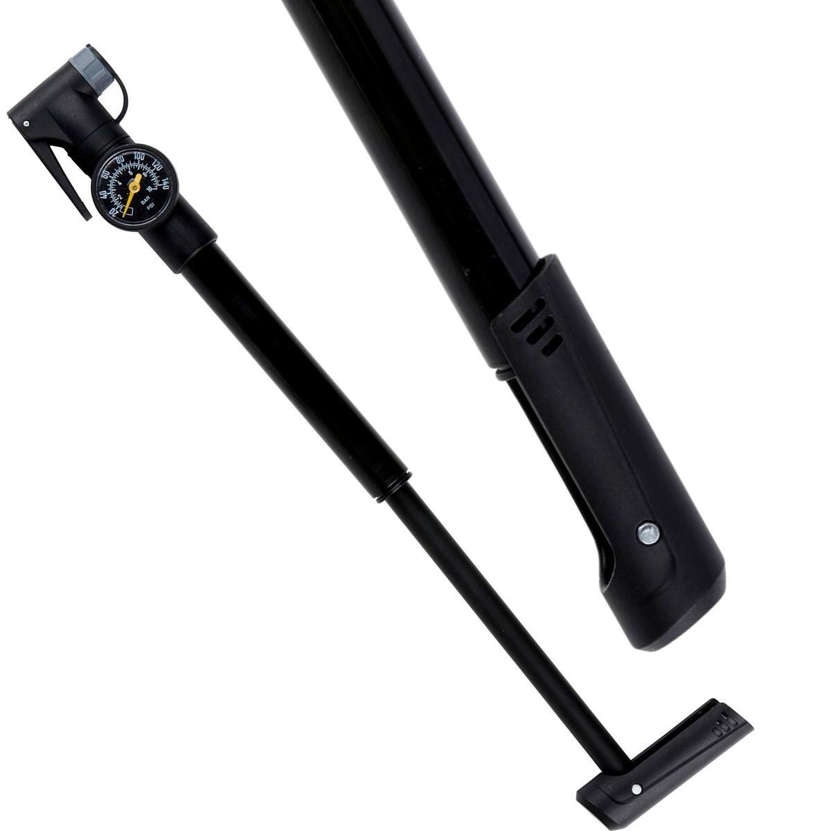 Pompka rowerowa mini Dunlop 120psi 8bar z manometrem 3/5