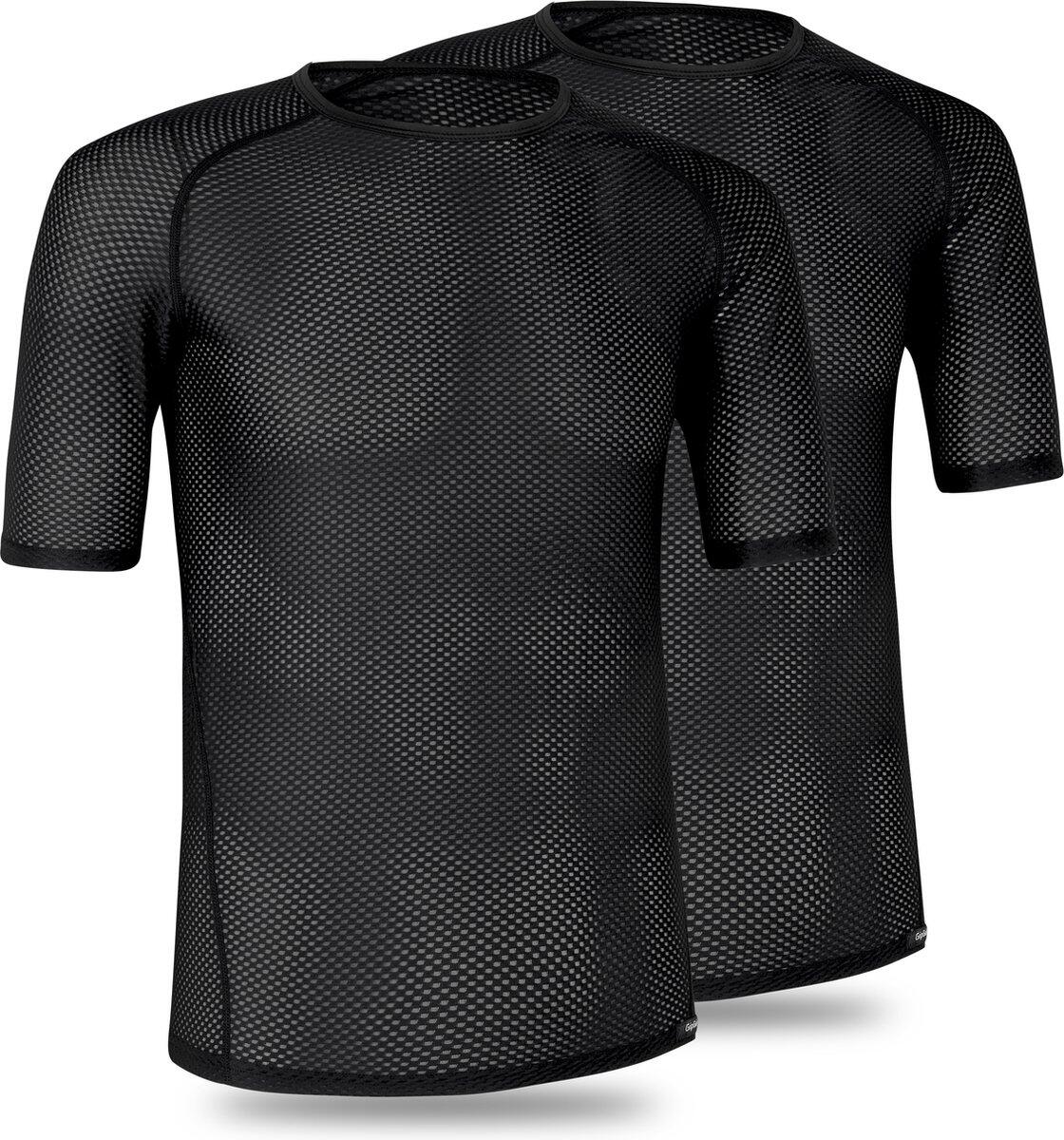 Gripgrab Ultralight Mesh Short Sleeve Base Layer 2-pack Black - XL