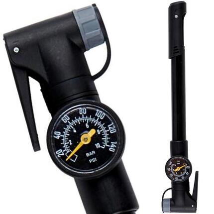 Pompka rowerowa mini Dunlop 120psi 8bar z manometrem