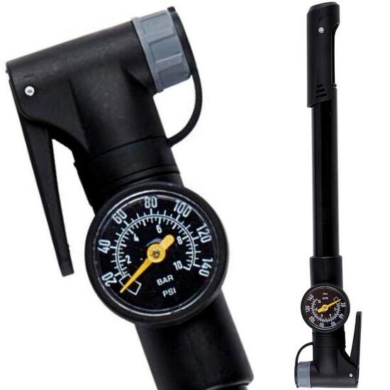 Pompka rowerowa mini Dunlop 120psi 8bar z manometrem