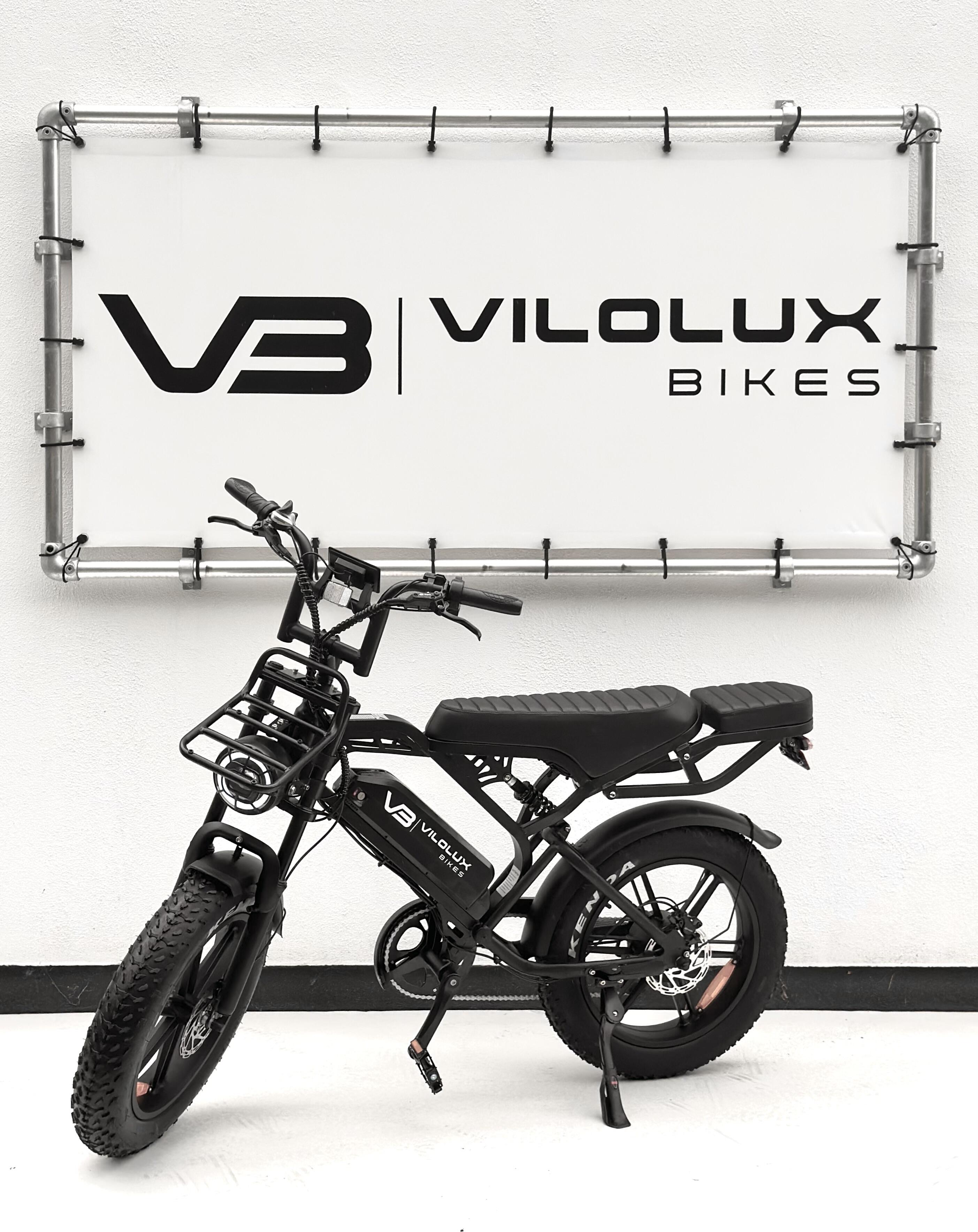 Fatbike V20 PRO met achtertje & voorrekje - ZWART - Rijklaar geleverd 3/3