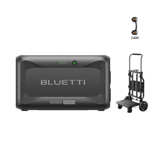 BLUETTI B500K+Trolley 2 , 5120Wh Extra Accu voor Stroomstoringen,Noodsituaties