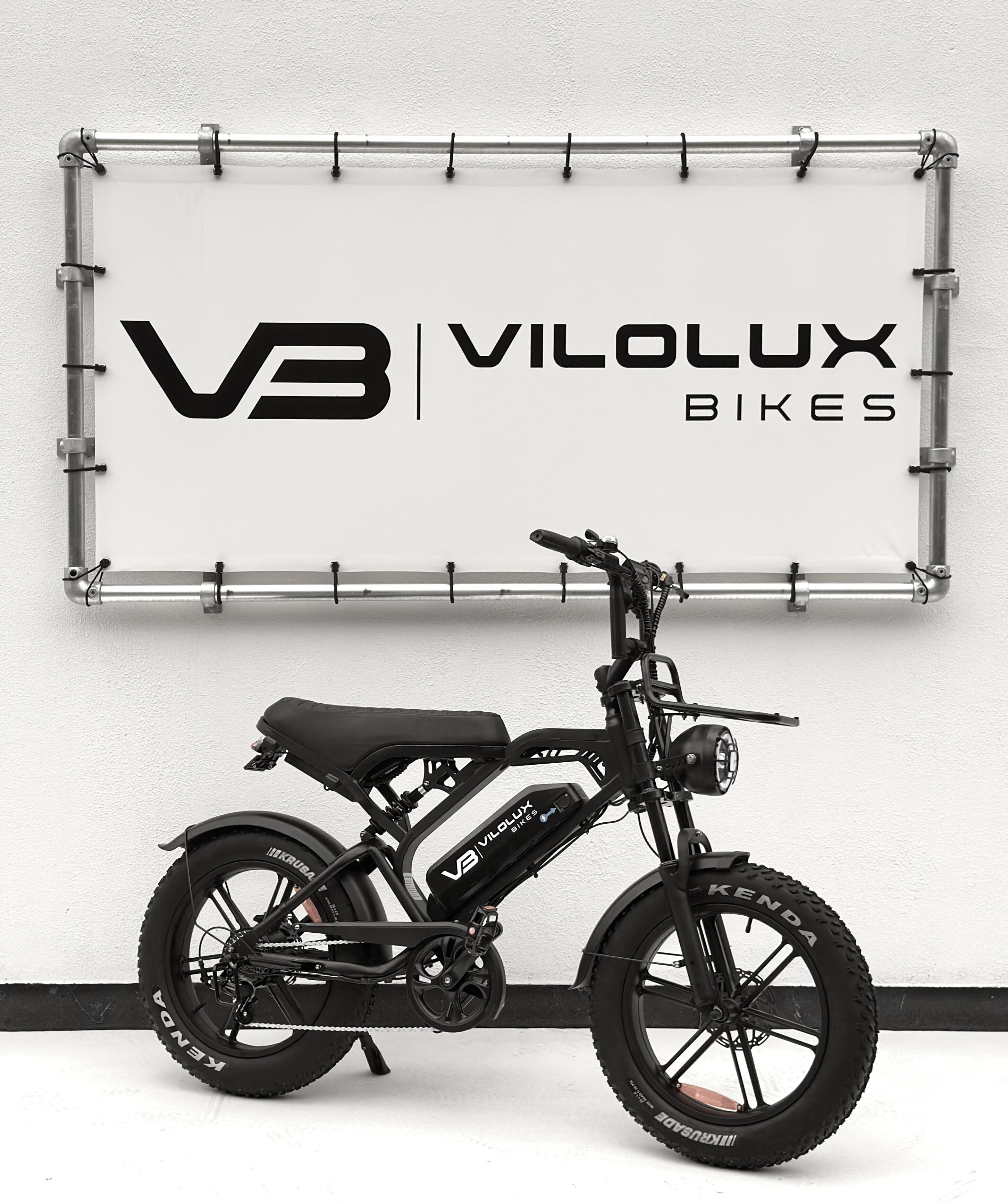 Fatbike V20 PRO met voorrekje - ZWART - Rijklaar geleverd 2/3