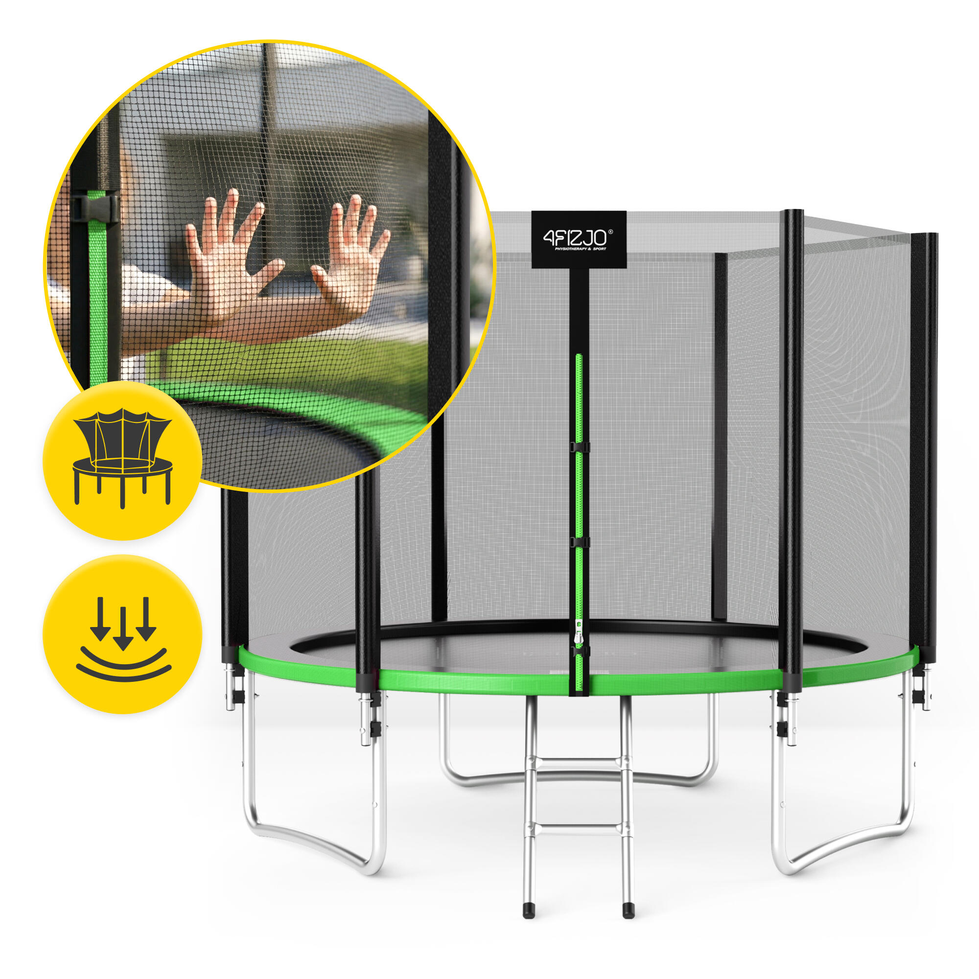 Trampolína s ochrannou sítí 312cm 10FT 4FIZJO 7/7