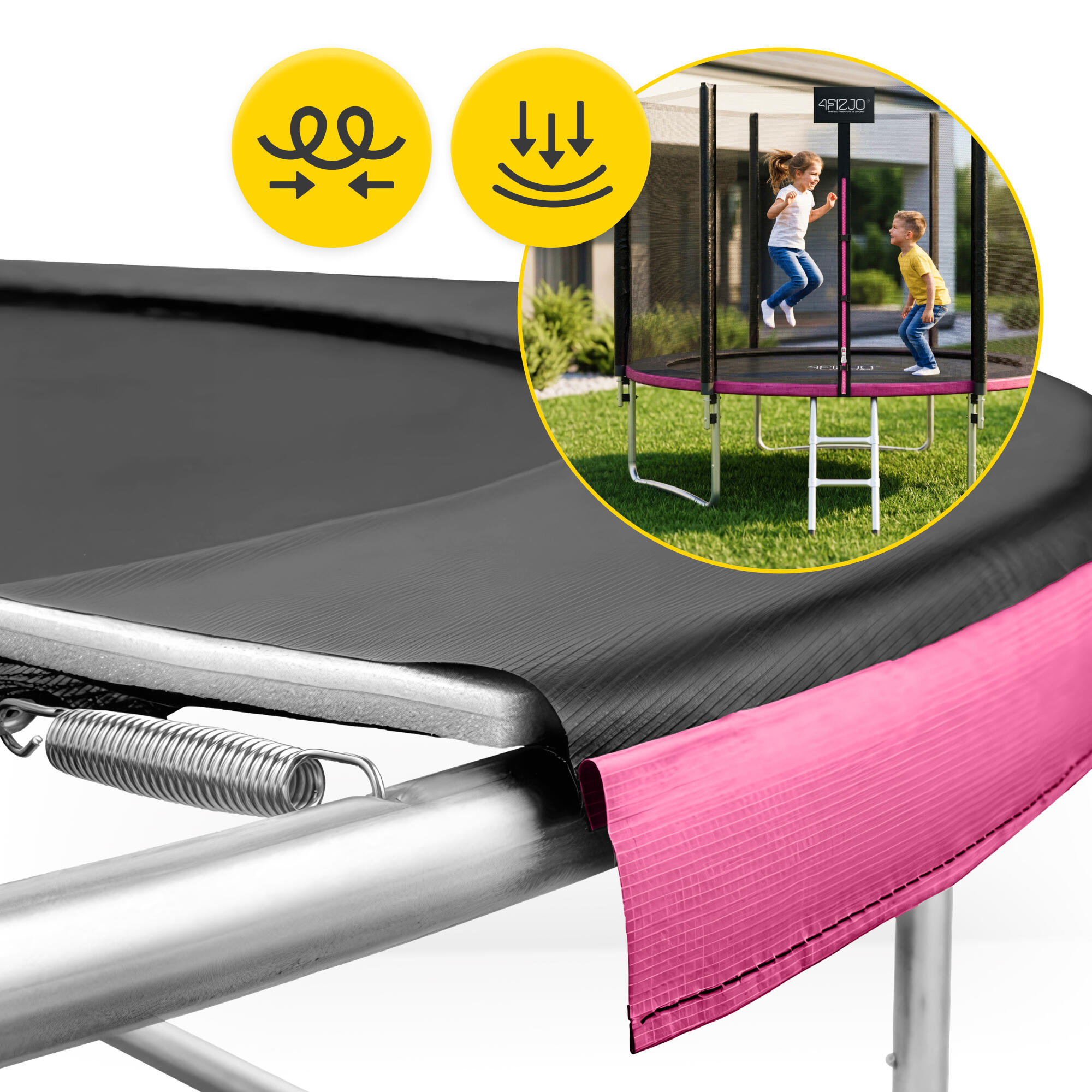 Trampolína s ochrannou sítí 312cm 10FT 4FIZJO 7/7