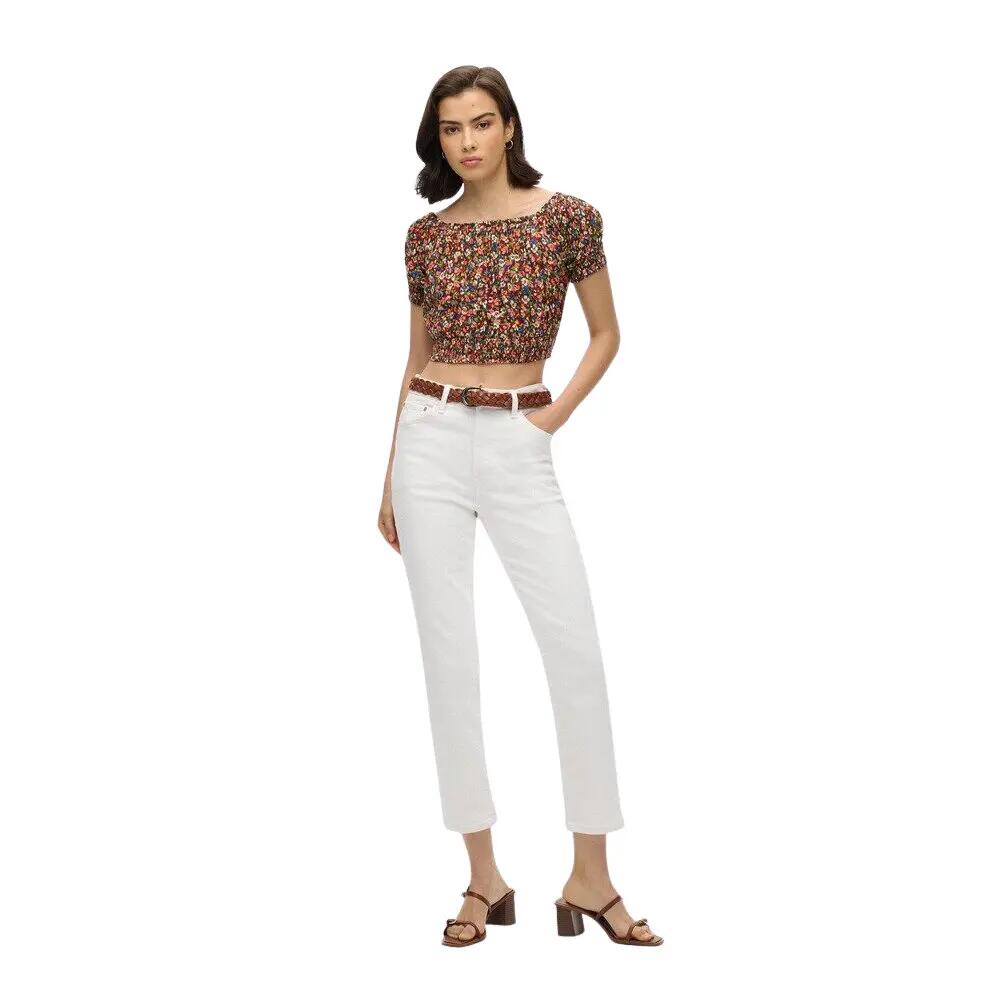 Blouse crop smocké femme Superdry 3/6