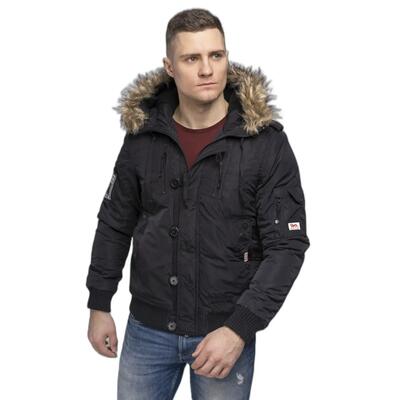 Lonsdale heren winterjas met capuchon regular fit jarreth