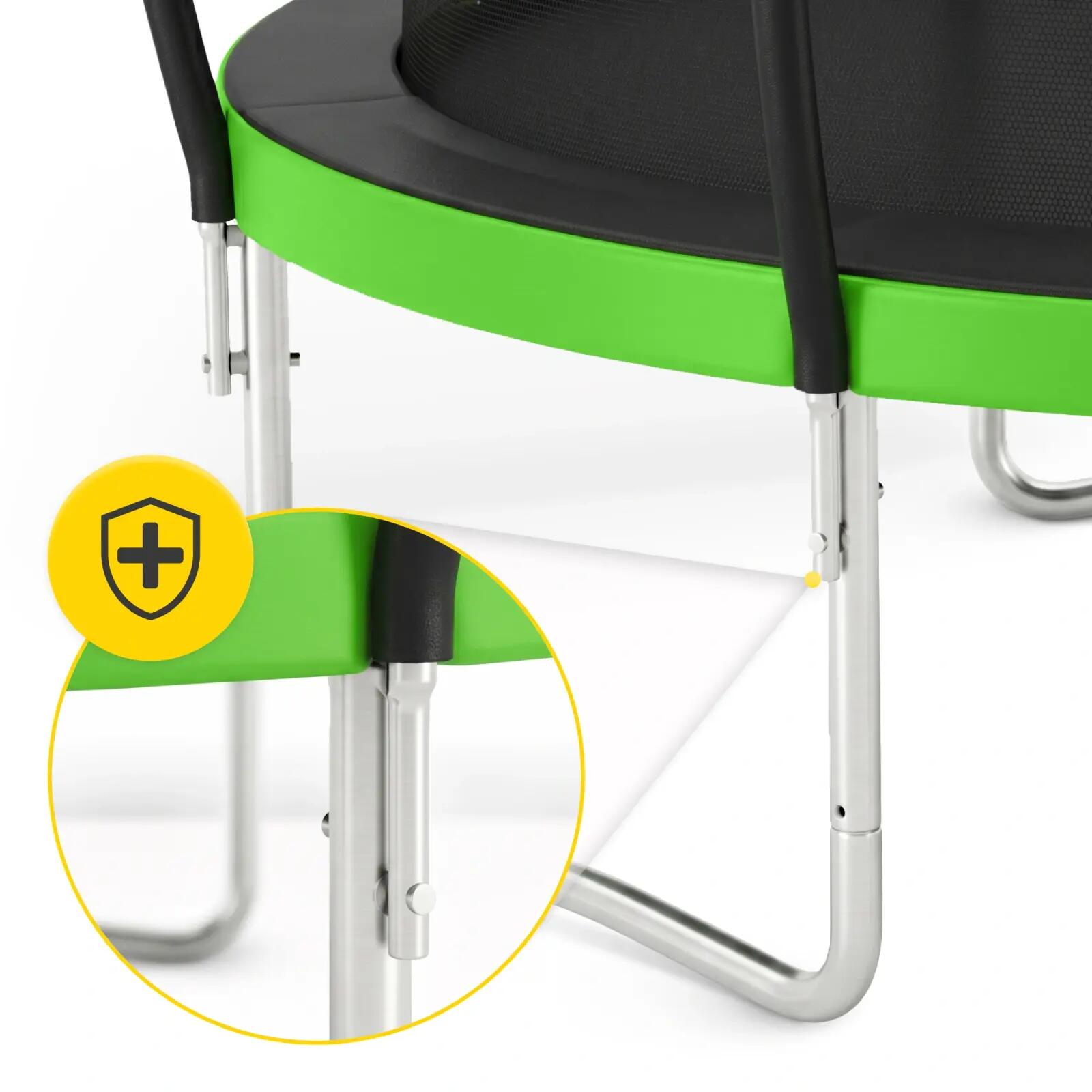 Trampolina ogrodowa dla dzieci 4FIZJO PRO z siatką ochronną 252cm 8FT 7/7
