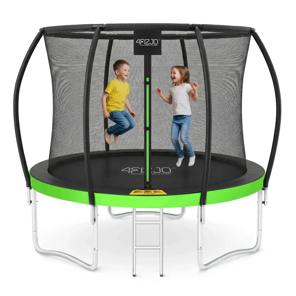 Градински батут PREMIUM 4FIZJO 8FT, 252 см, 42 пружини, 160 кг