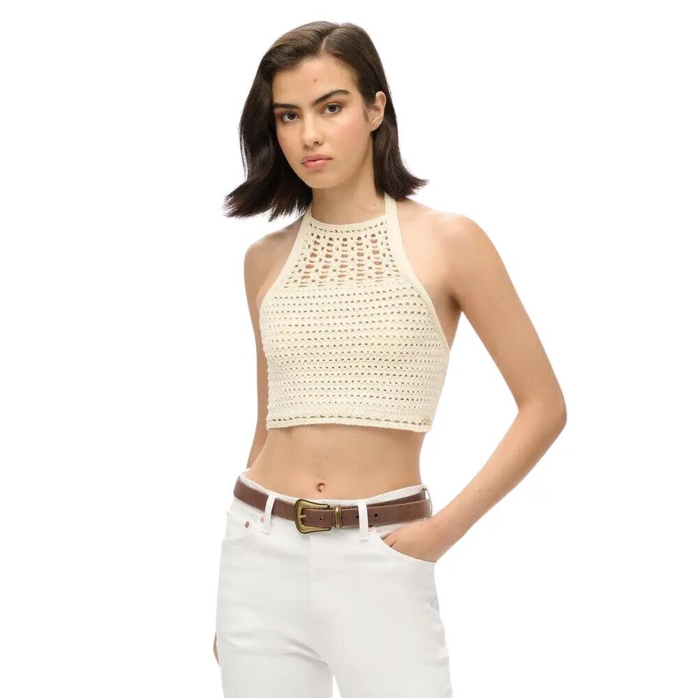Blouse court à dos nu en crochet femme Superdry 4/7