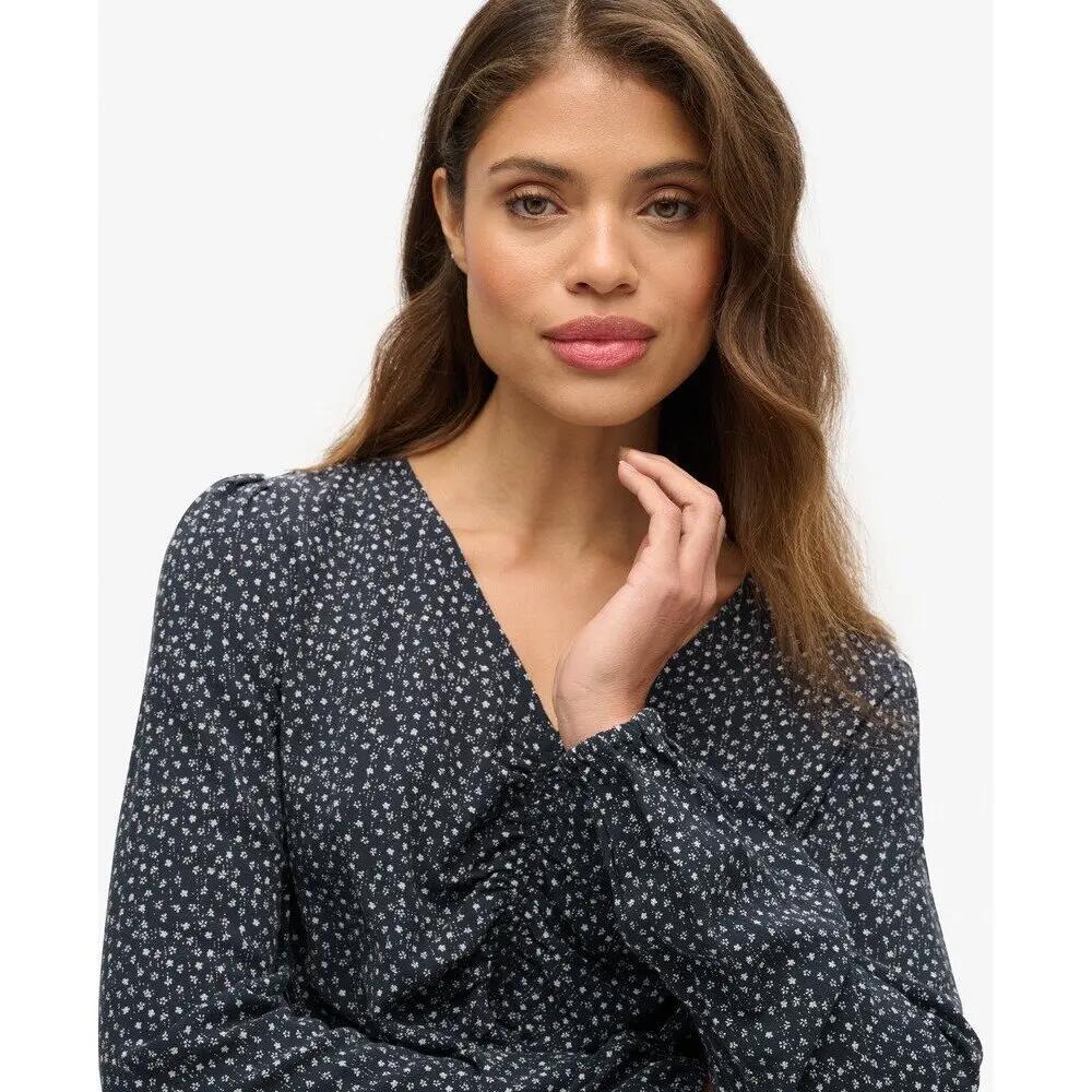 Blouse noué sur le devant femme Superdry Vintage 3/4