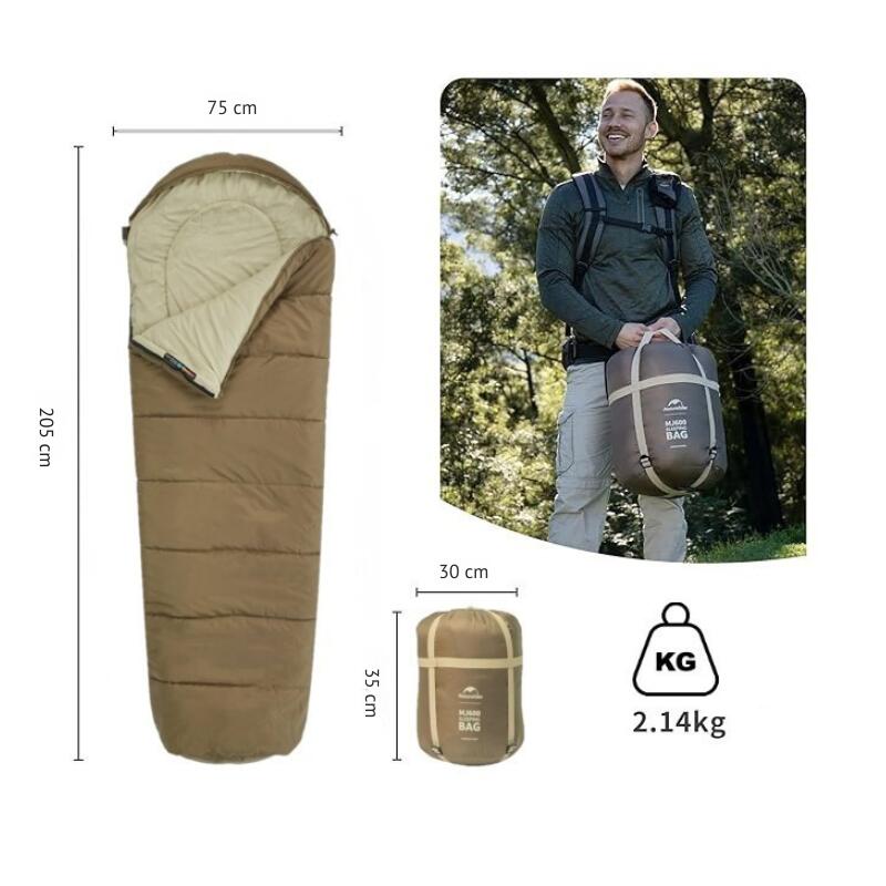 Camping-Schlafsack MJ600 Mummy CNK2300SD014 210x80cm rechts 5/7