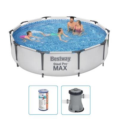 Bestway steel pro max 305x76cm zwembad – 3-delig
