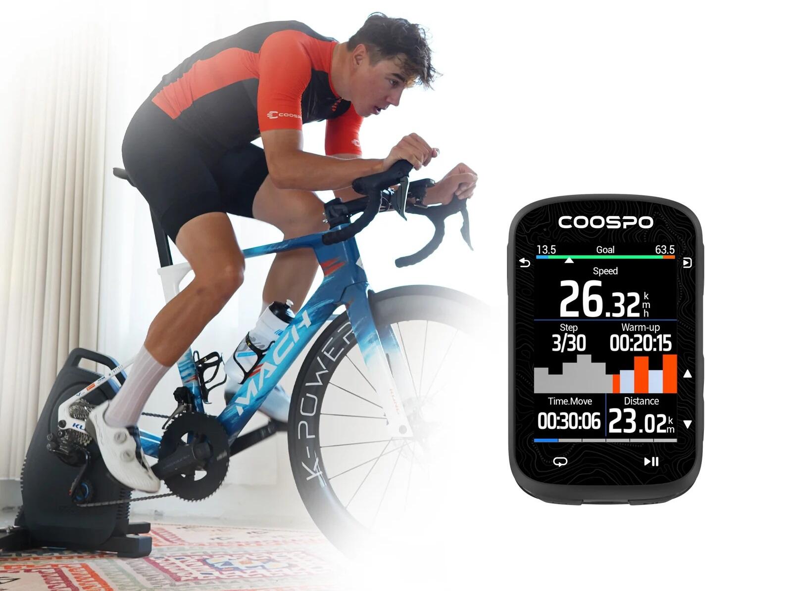 Komputer rowerowy z nawigacją i kolorowy wyświetlaczem - COOSPO CS600 5/5