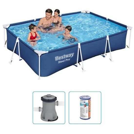 Bestway Steel Pro 300x201x66cm Piscine – 3 pièces