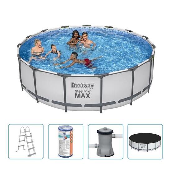 Bestway Steel Pro MAX 457x122cm Pool – 5-teilig