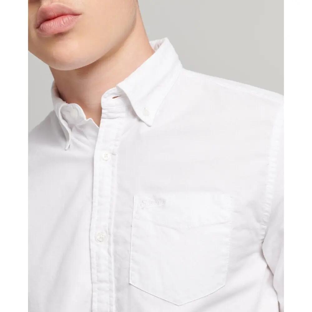 Camicia Superdry Vintage Washed da Uomo Bianca 4/7