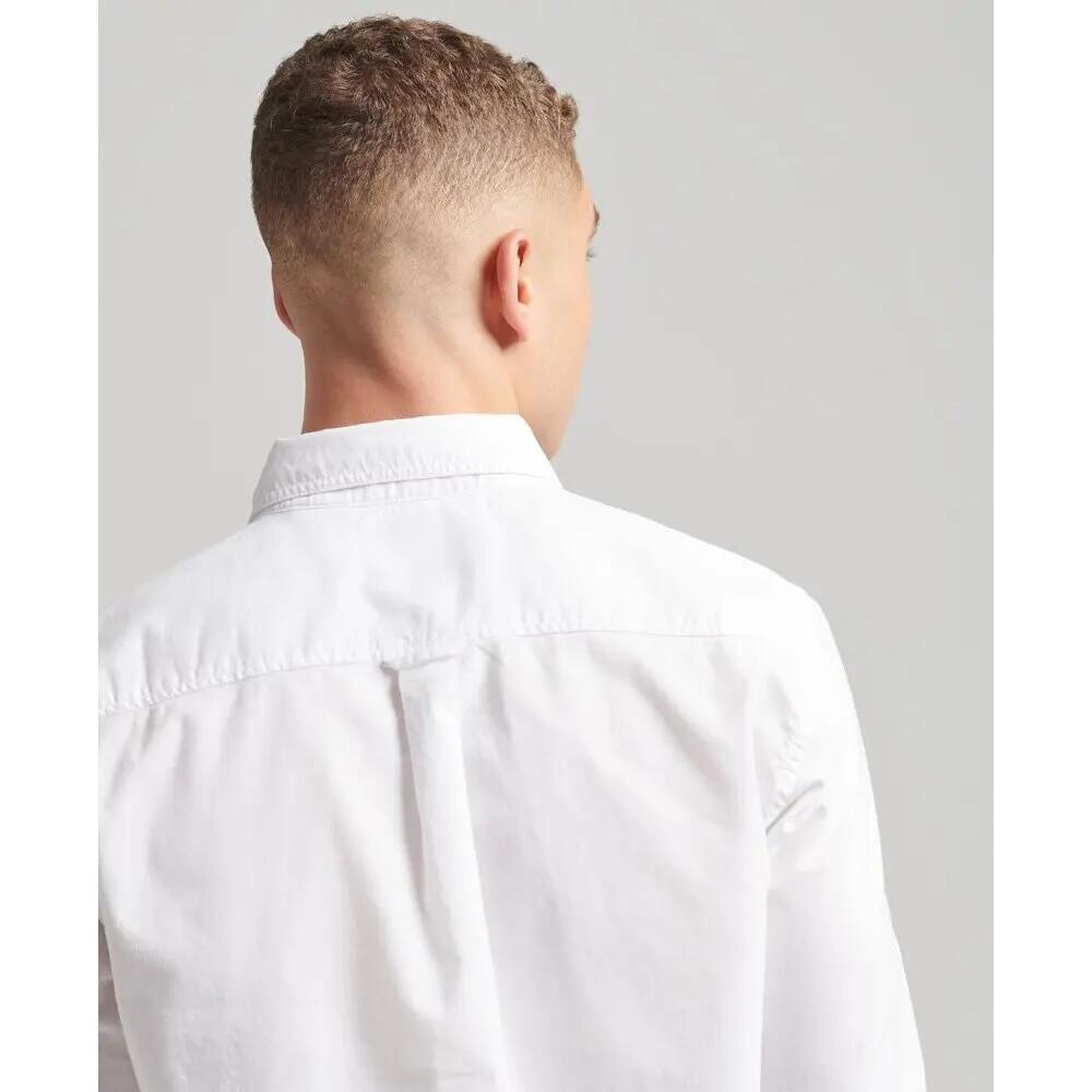 Camicia Superdry Vintage Washed da Uomo Bianca 6/7