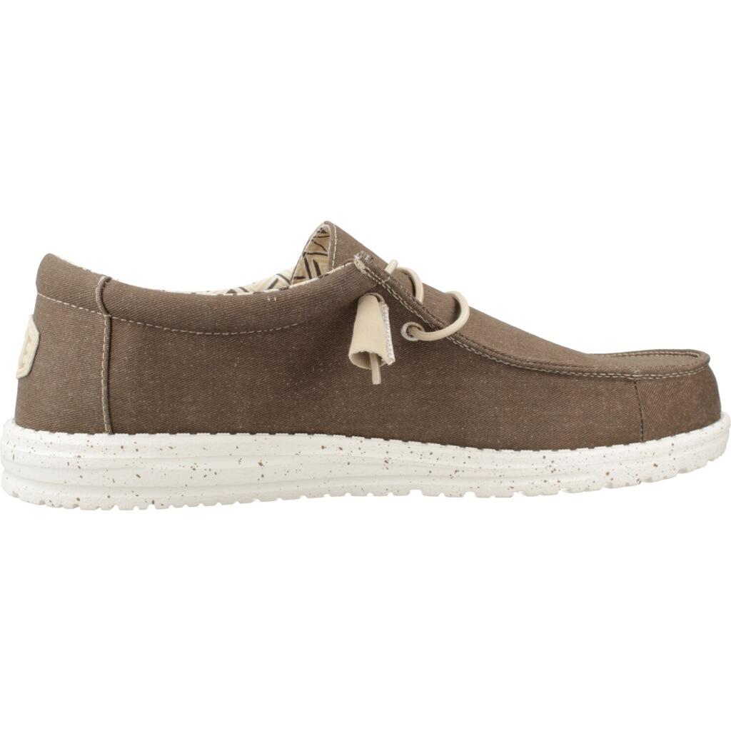 Canvas Sneakers Heren Hey Dude Wally Strech Canvas Bruin 4/5