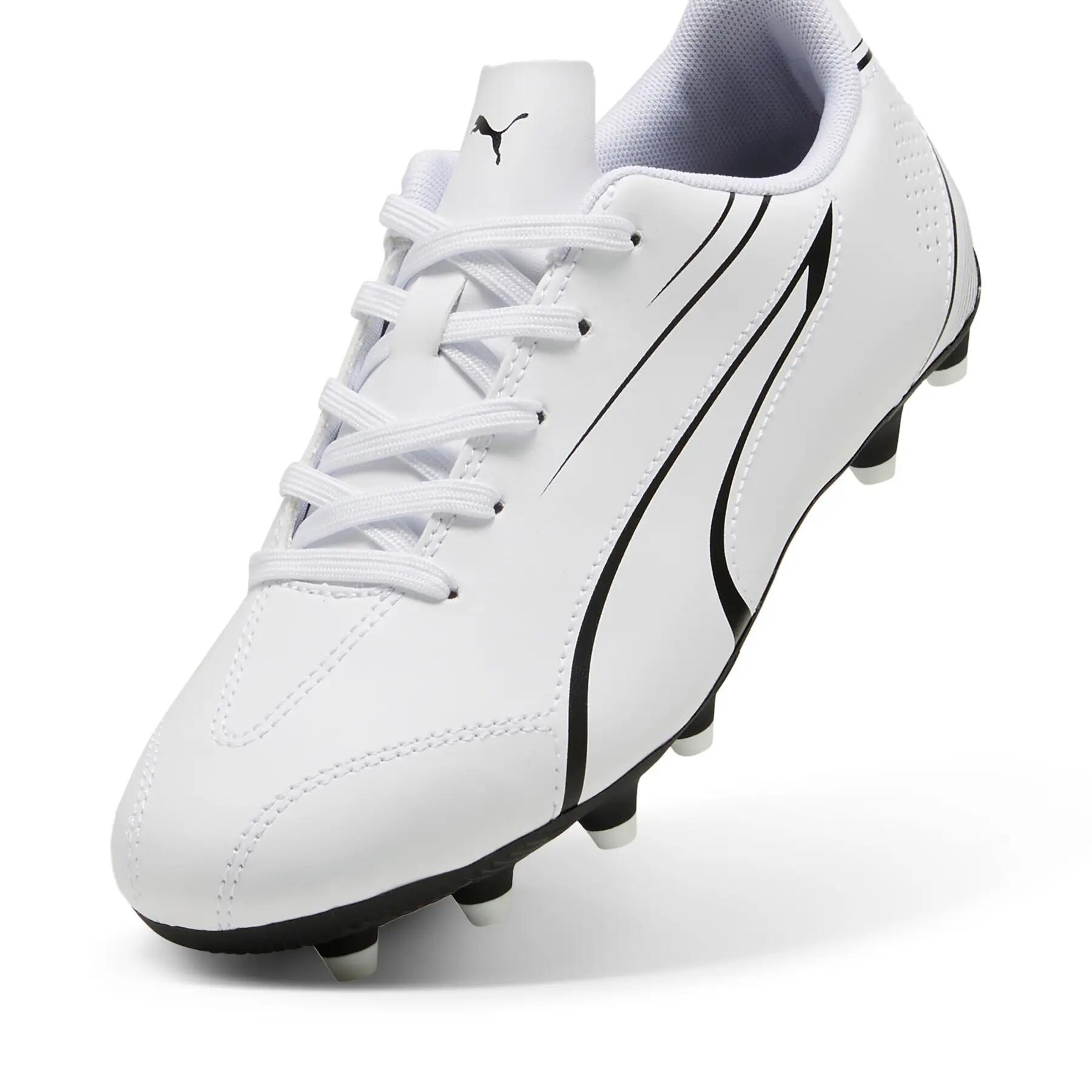 Scarpe Da Calcio Bambini Puma Vitoria Bianco Nero 3/6