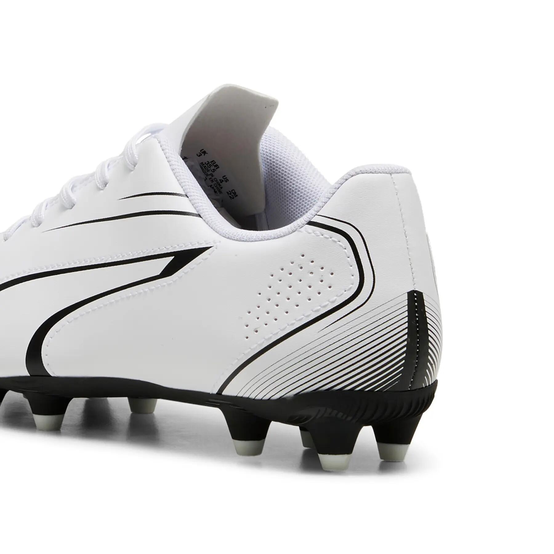 Scarpe Da Calcio Bambini Puma Vitoria Bianco Nero 4/6