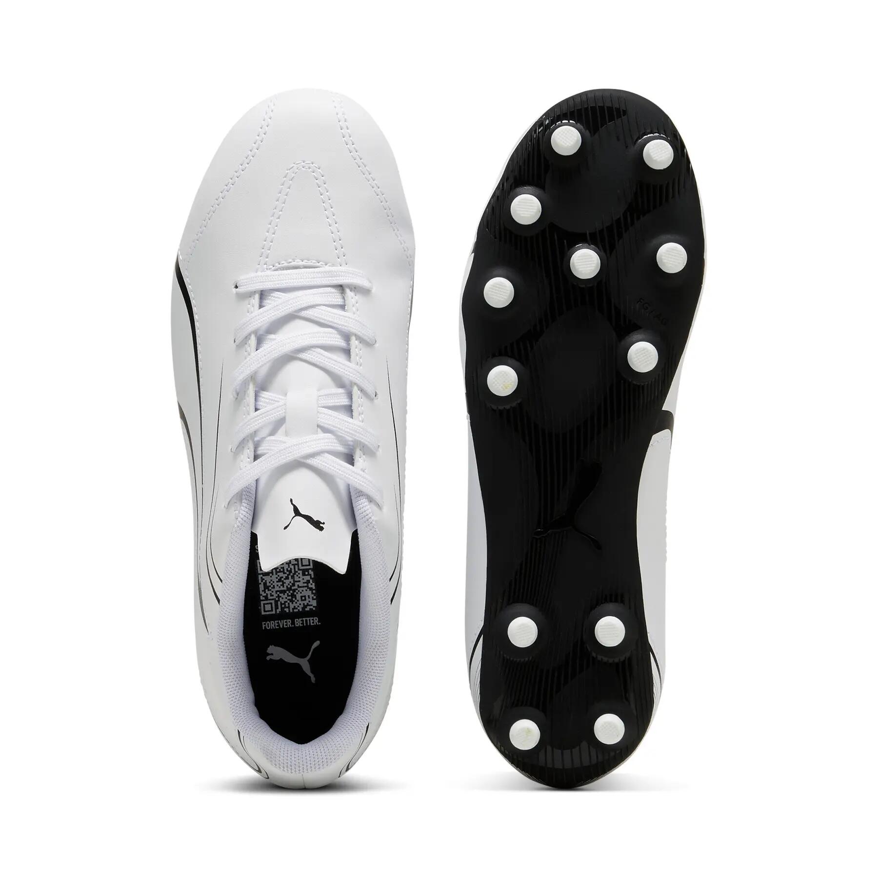 Scarpe Da Calcio Bambini Puma Vitoria Bianco Nero 6/6