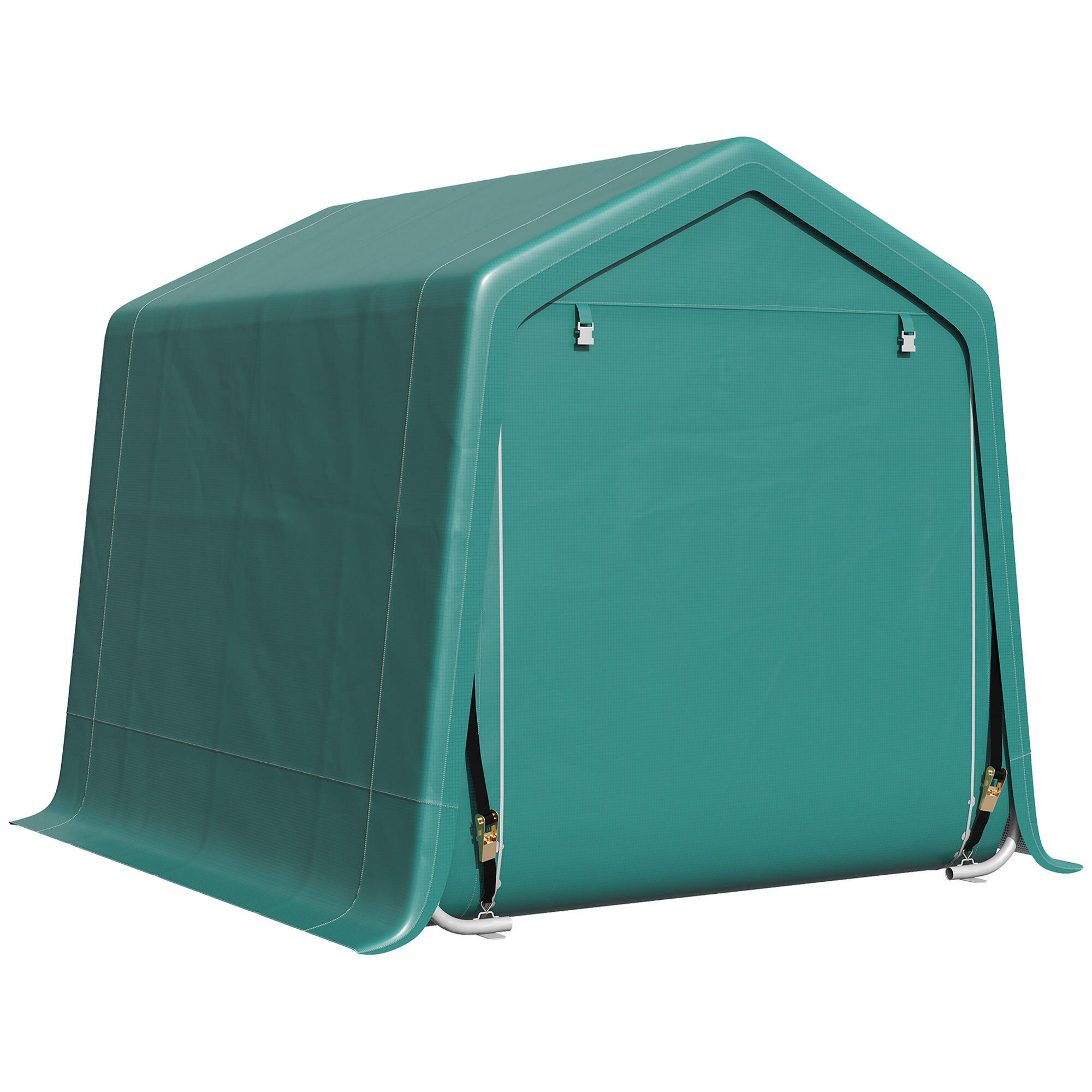 Caseta almacenamiento bicicletas 240x200x202 cm Verde 1/7