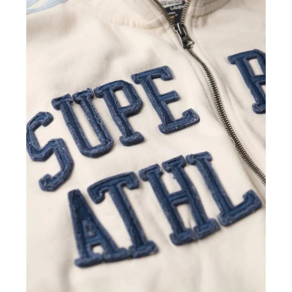 Dames hoodie met rits en applicatiepatroon Superdry Athletic Essentials 6/6