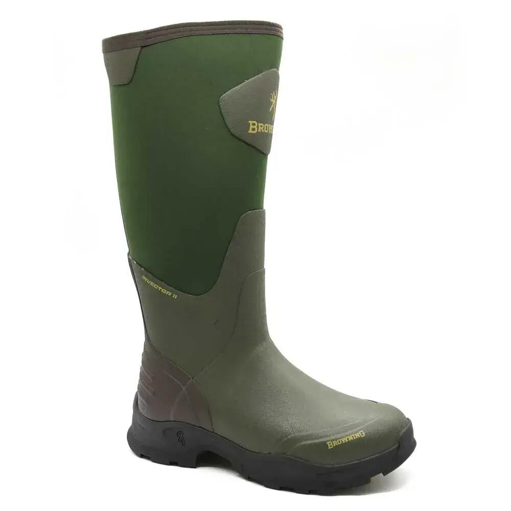 Bottes Browning Invector II étanches en néoprène vertes 2/9