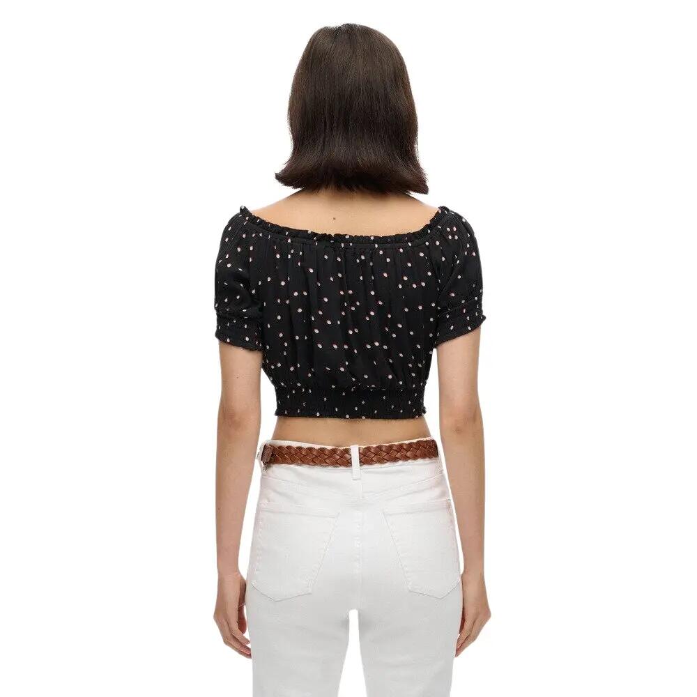Blouse crop smocké femme Superdry 5/6