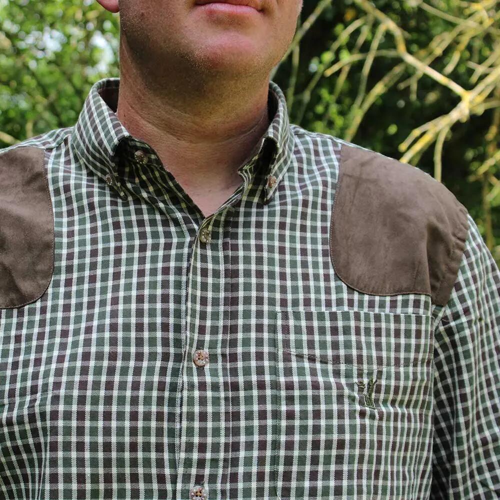 Chemise De Chasse Sologne Percussion Vert-L 4/5