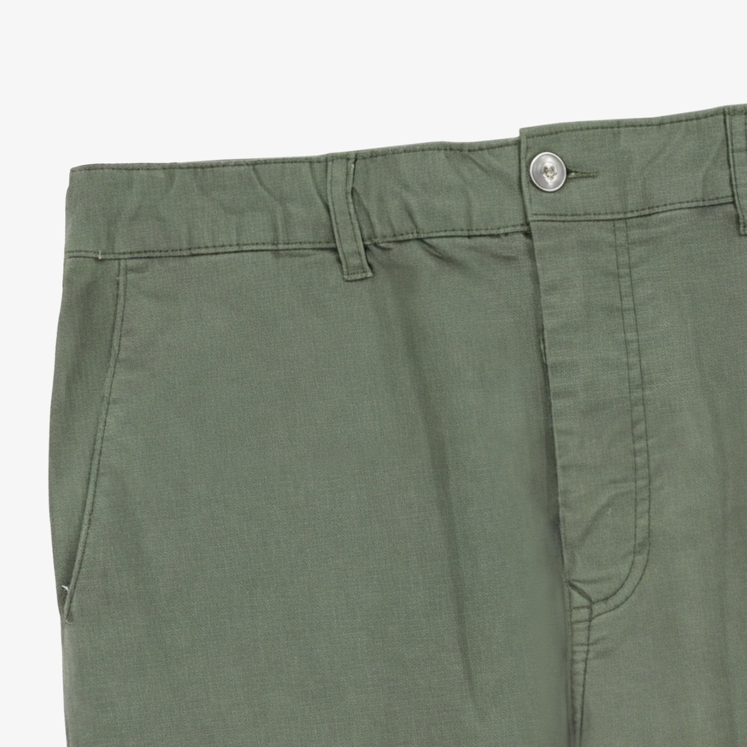 Pantalón chino 549 confort con cintura elástica verde caqui 3/3