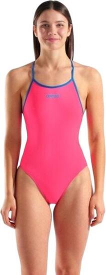 Maillot de bain Arena Dos Tie Rose/Bleu Femme