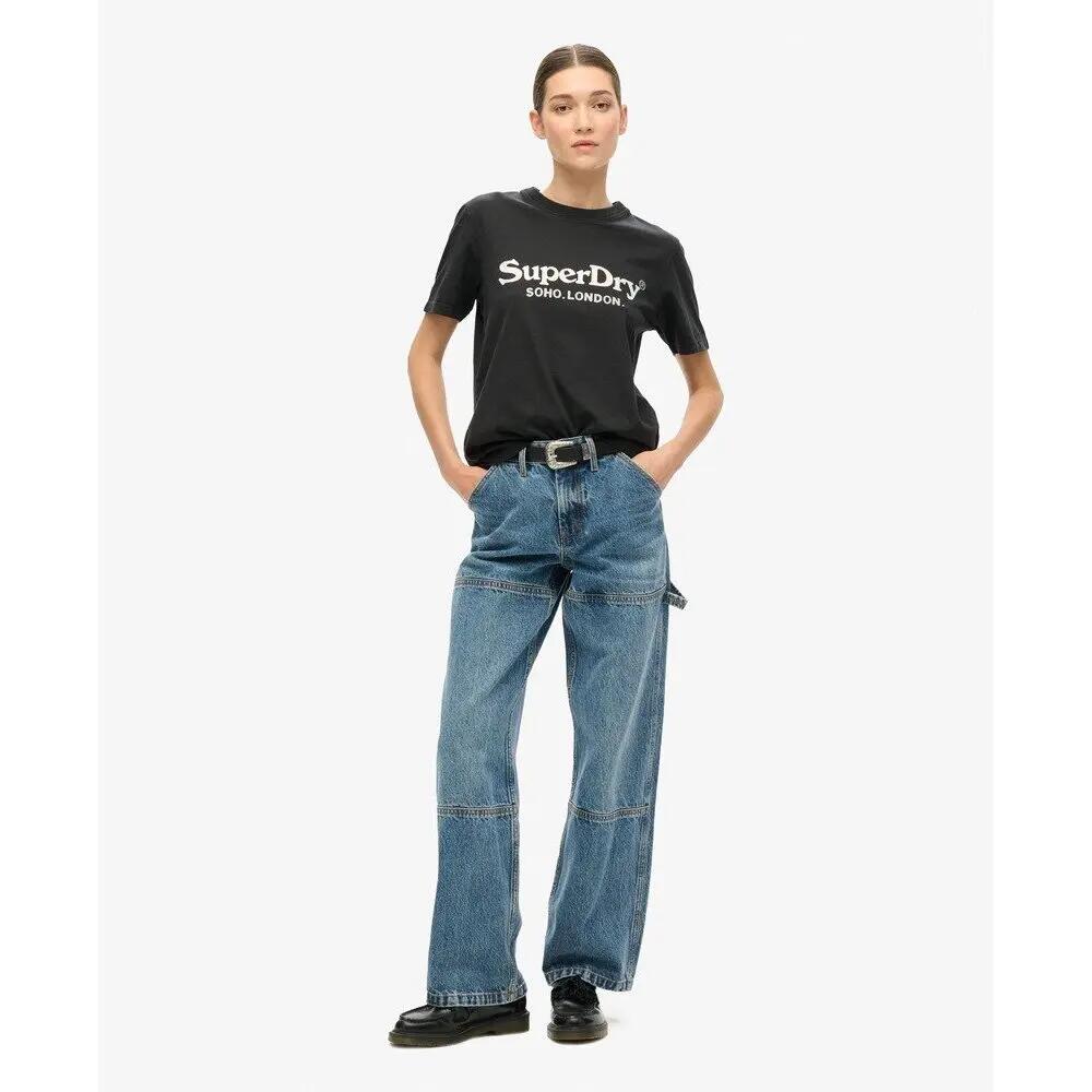 T-shirt décontracté femme Superdry Metallic Venue 2/7