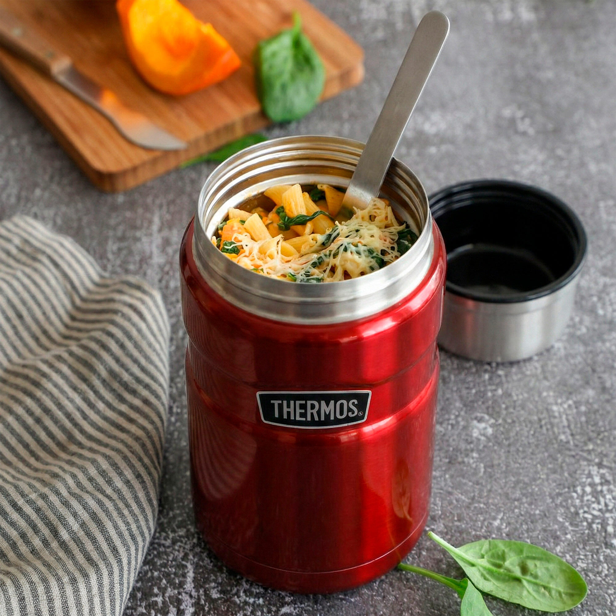 Termo comida caliente 710 ml acero inoxidable con aislamiento doble pared 4/7