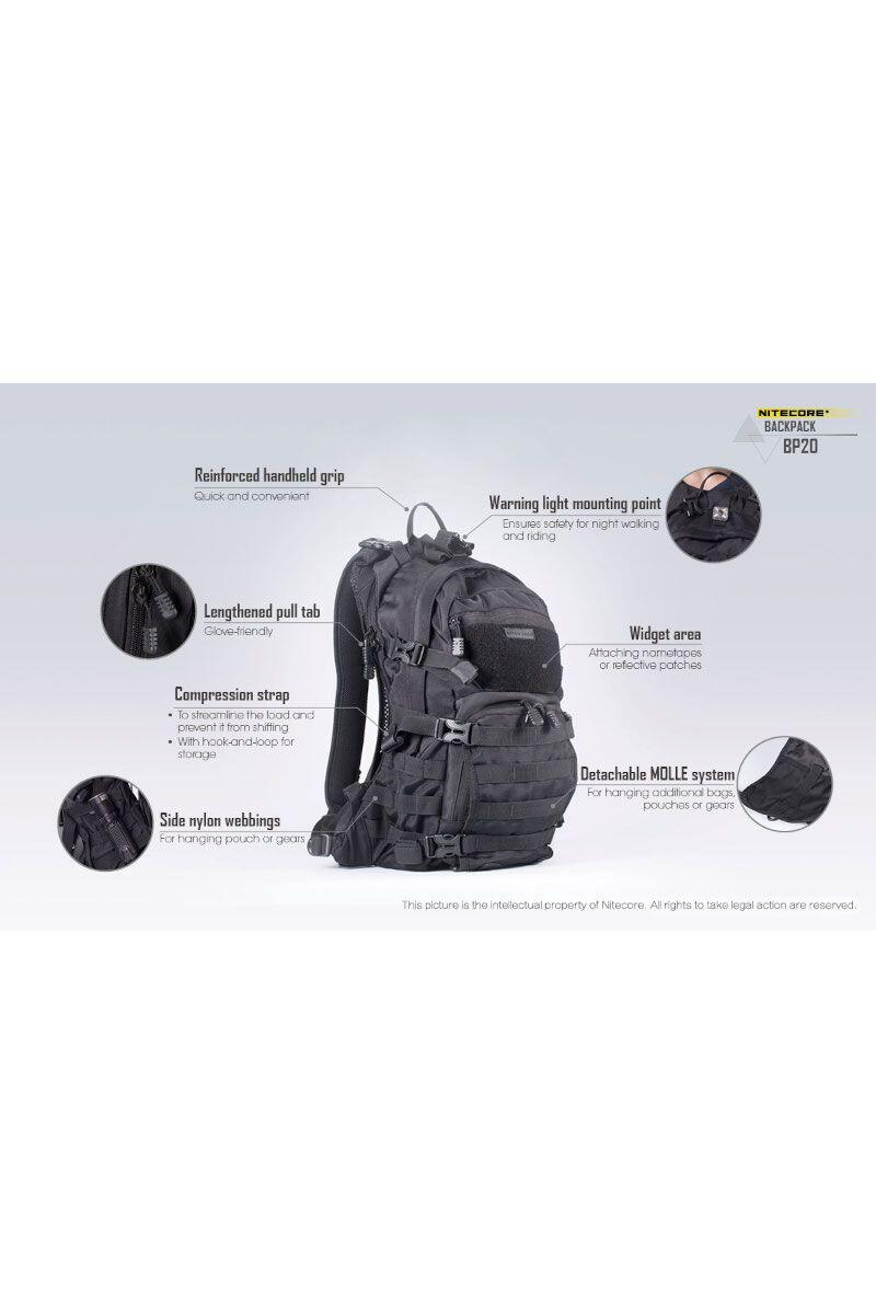 Nitecore BP20 Rugtas 2/5