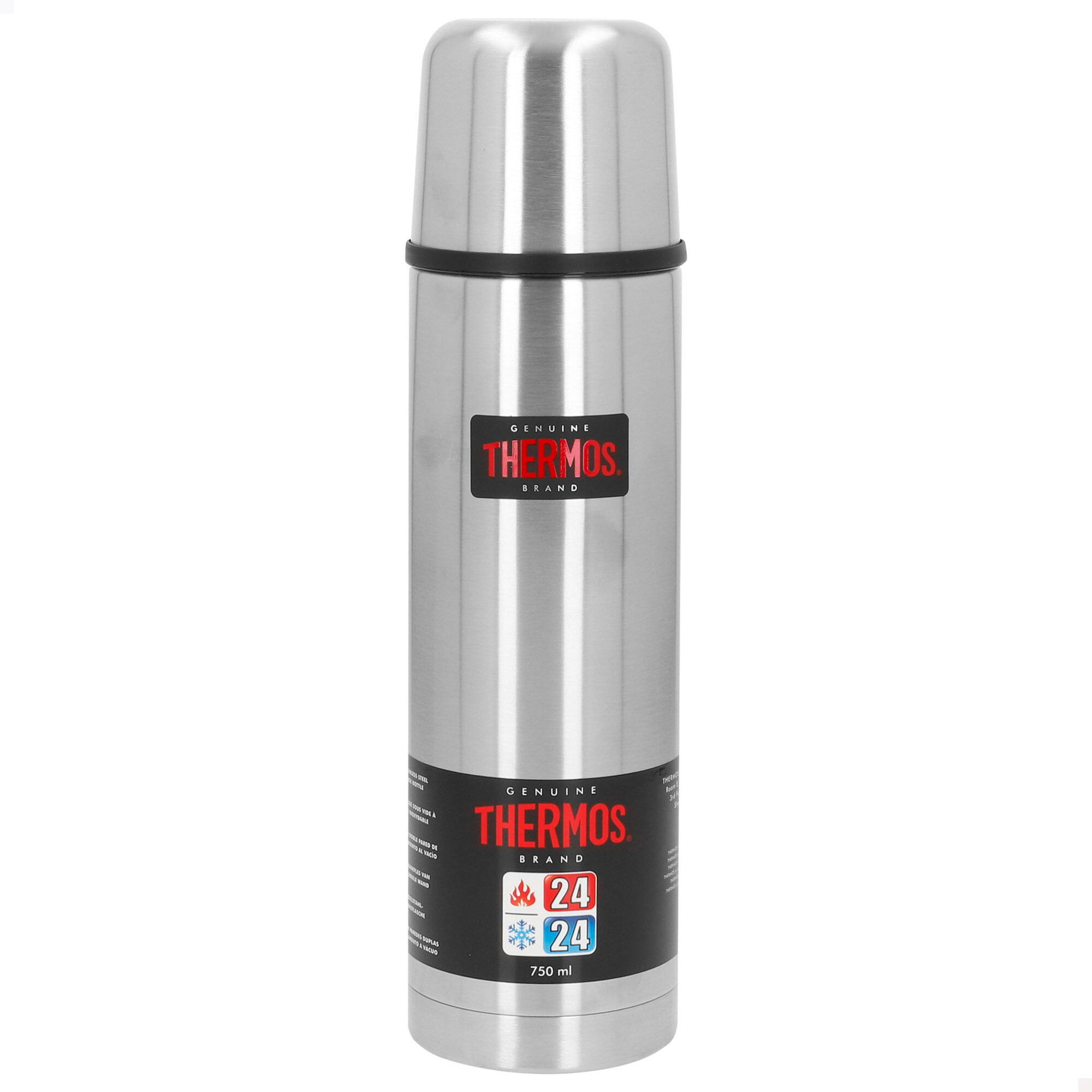 Borraccia thermos da 750 ml in acciaio inox a doppia parete isolata con tumbler 7/7
