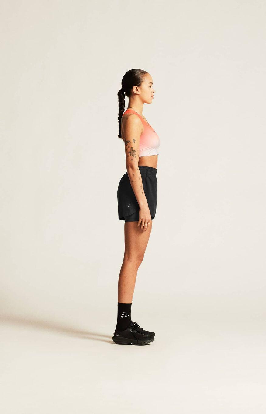 Craft ADV Essence Black Women's 2-in-1 Shorts 5/6
