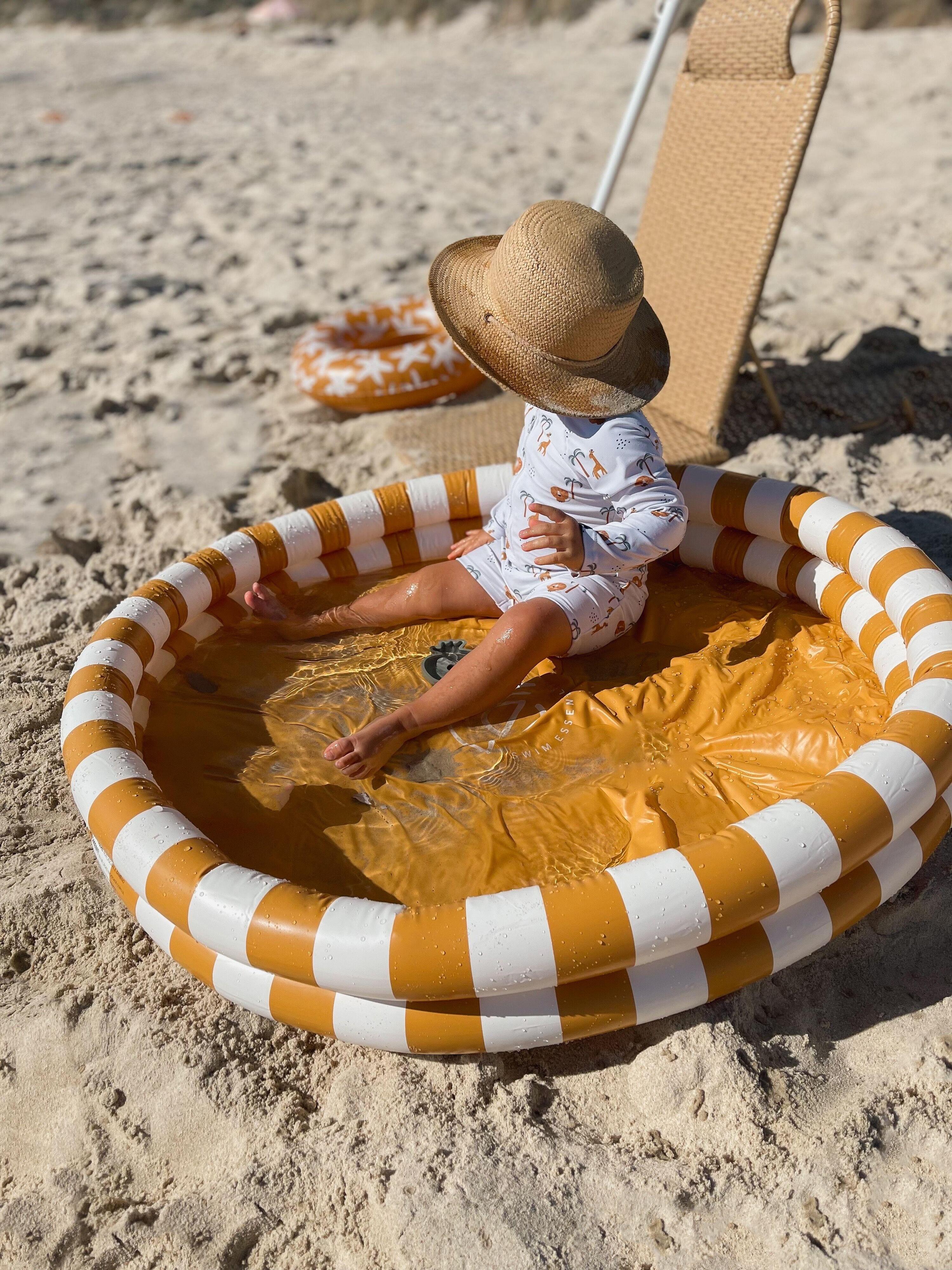 Baby Pool 100cm  Yellow Stripes 3/5