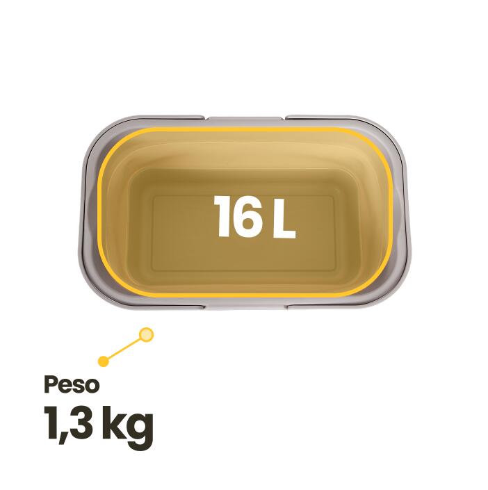 Cesta de Transporte Plegable 16 Litros  Inuitz 6/7