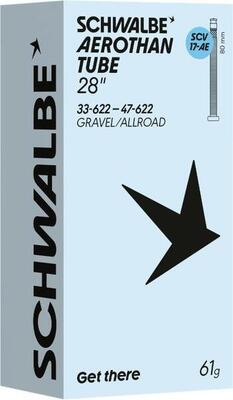 Lichtgewicht binnenband schwalbe aerothan gravel/allroad met schwalbe clik-venti