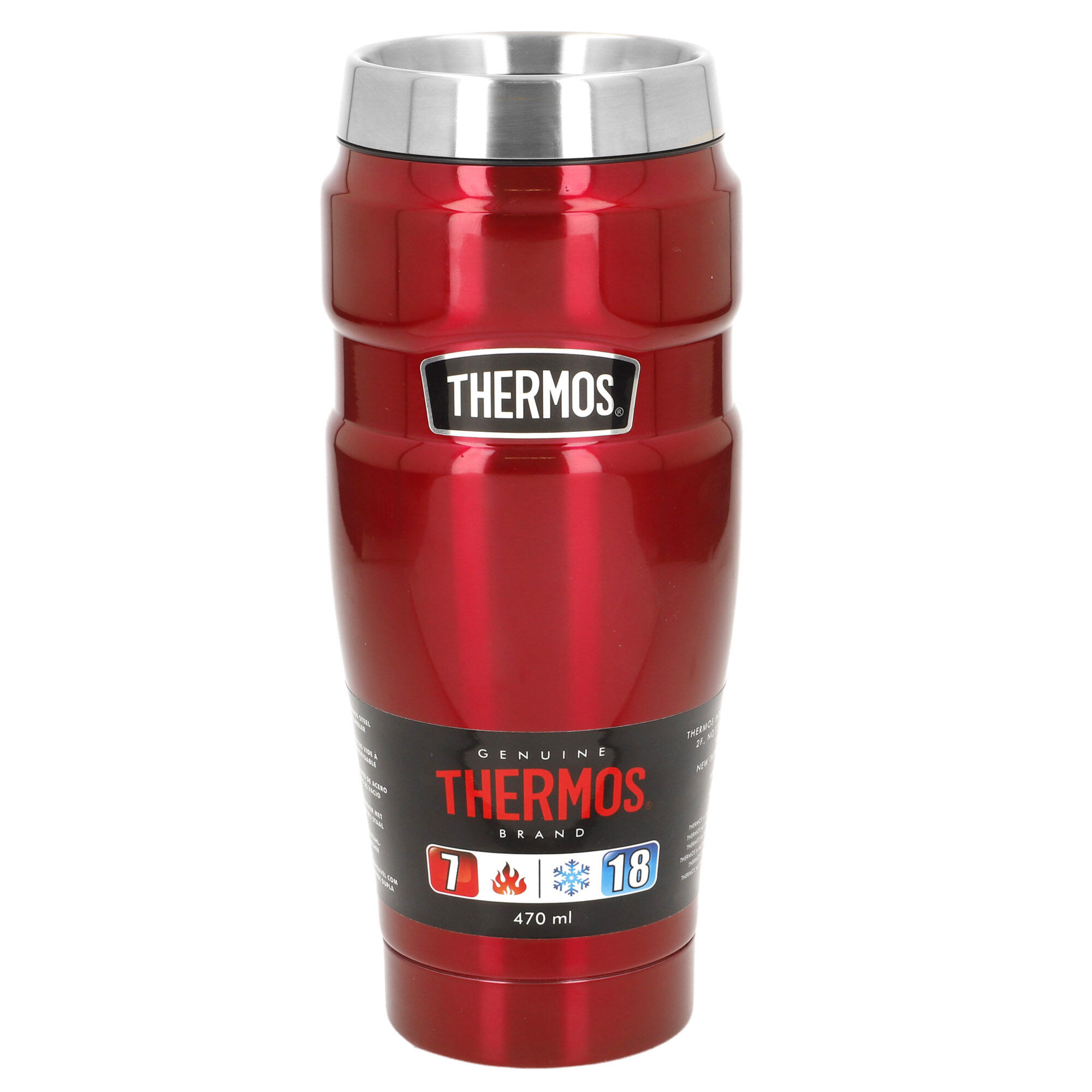 Garrafa térmica de aço inoxidável com isolamento de parede dupla 7/7