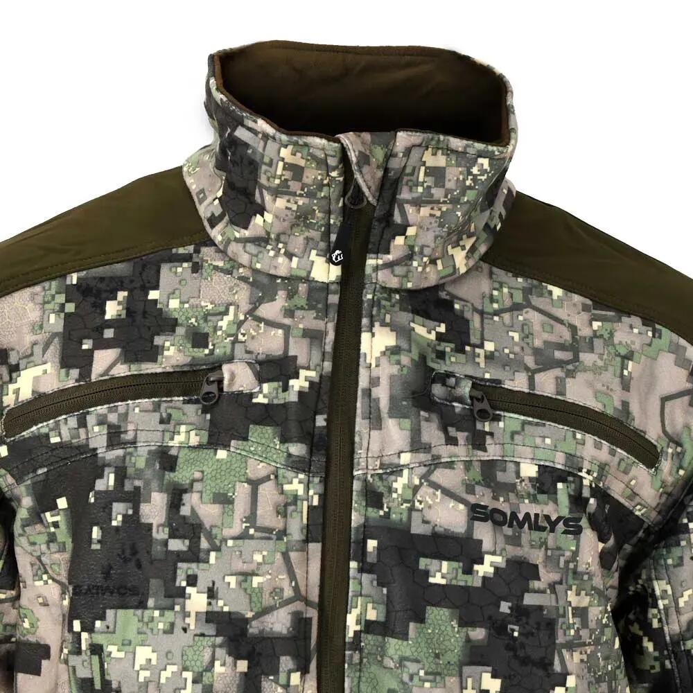 Veste mixte stretch nylon polyester camo digital vert S à 3XL 3/5