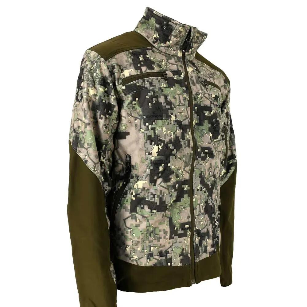 Veste mixte stretch nylon polyester camo digital vert S à 3XL 2/5