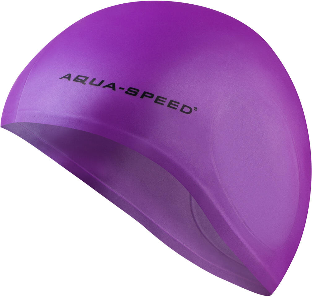 Aqua Speed - Zwemcap unisex volwassenen volledige oorbedekking zacht silicone 2/4