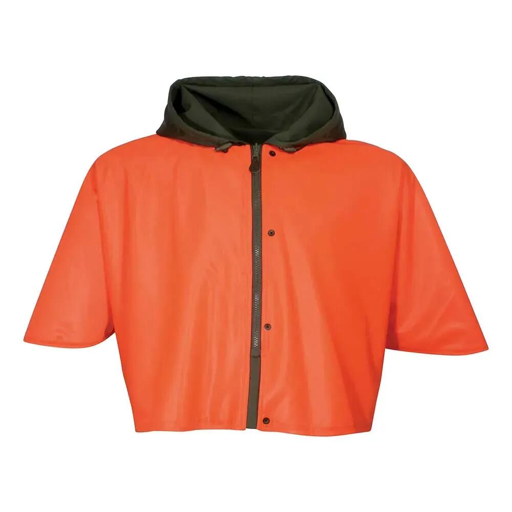 Capeline réversible polyester enduit PU kaki orange taille unique 2/5