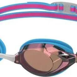 Speedo Junior Vanquisher 3.0 Mirror Picton Blue/Vermilion/Golden Mirror Swimming