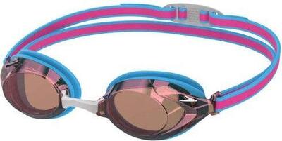 Speedo junior vanquisher 3.0 spiegel zwembril picton blauw/vermiljoen/gouden spi