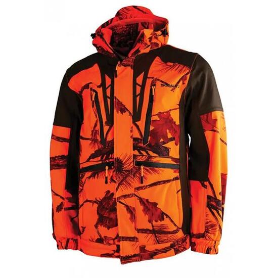 Veste de chasse softshell SL TEX orange camo